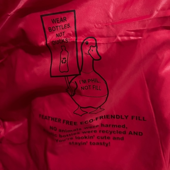 BCBGMaxAzria Vibrant Red Puffer Jacket - Picture 5 of 5